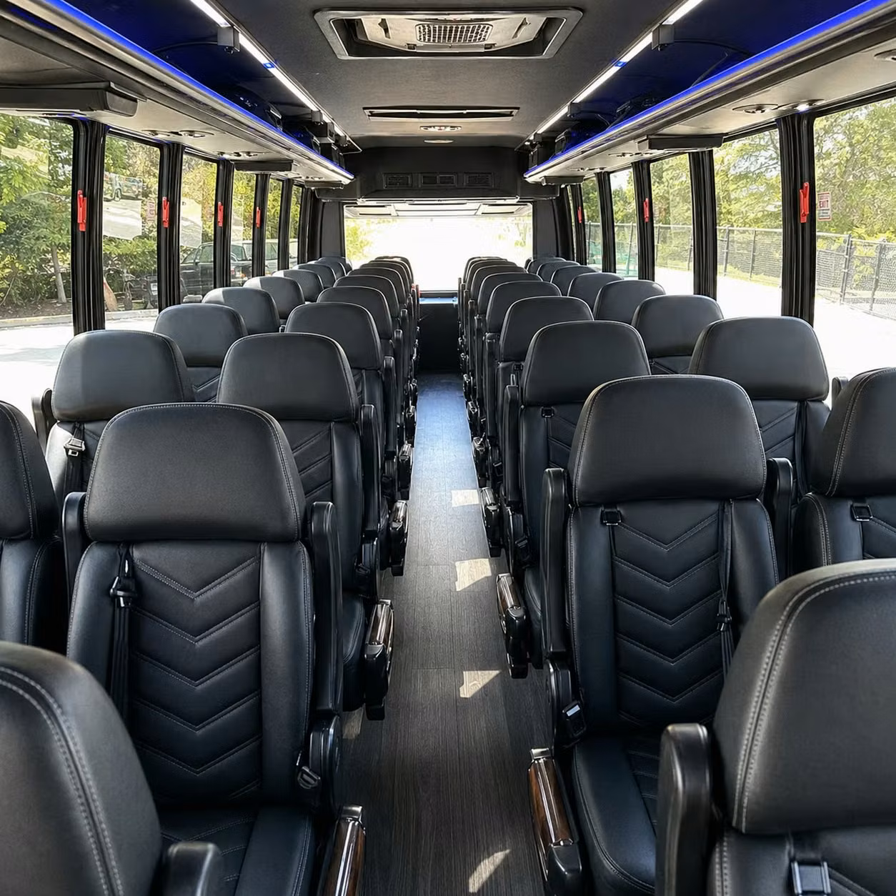 28 passenger minibus inside