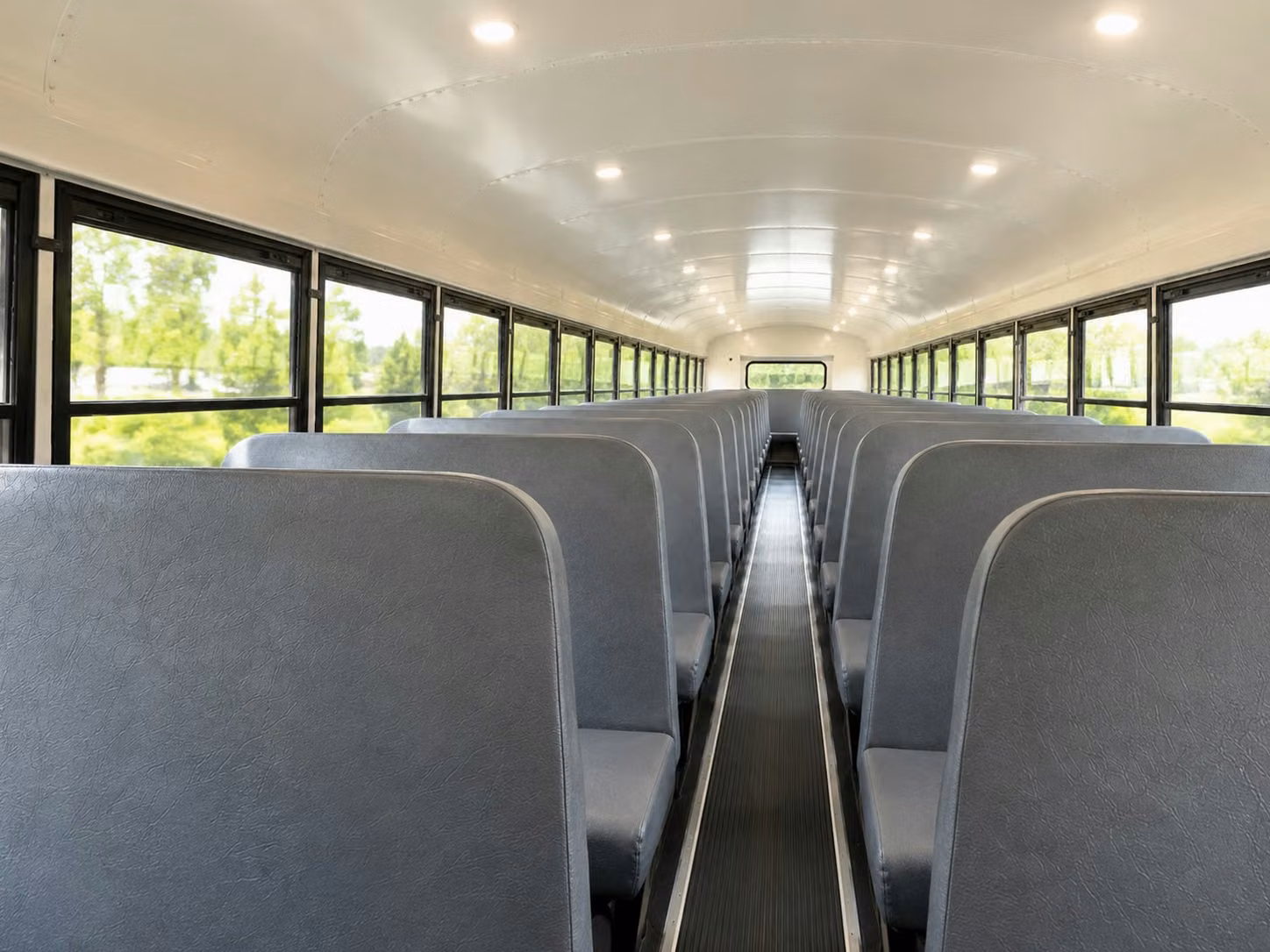 school bus inside