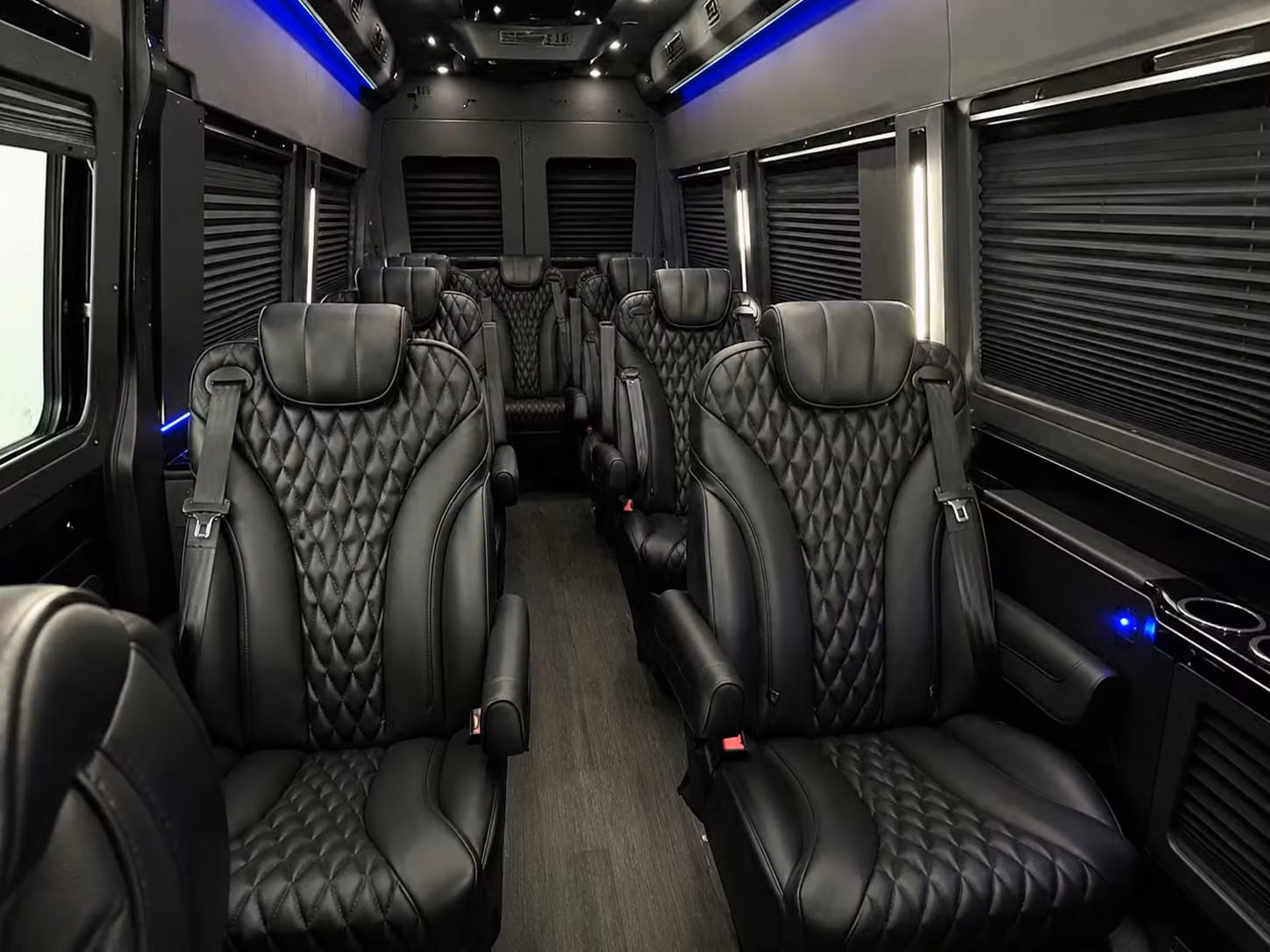 sprinter van with driver inside