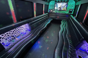 Wichita Falls Limo Bus Interior